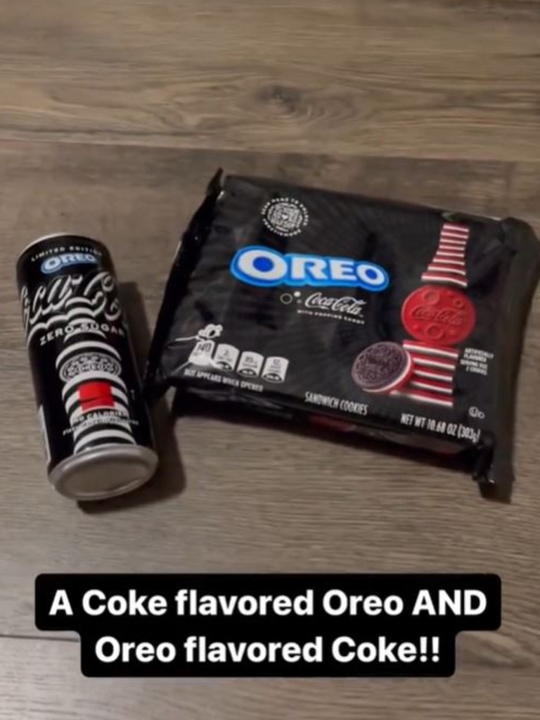 There are also Coca-Cola flavoured Oreo biscuits being released. Picture: TikTok