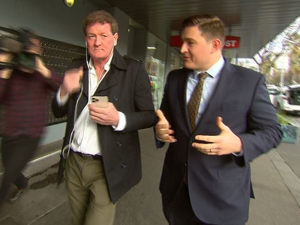 Costello has been involved in on-air clashes with identities including Ricky Nixon. Picture: Channel 9