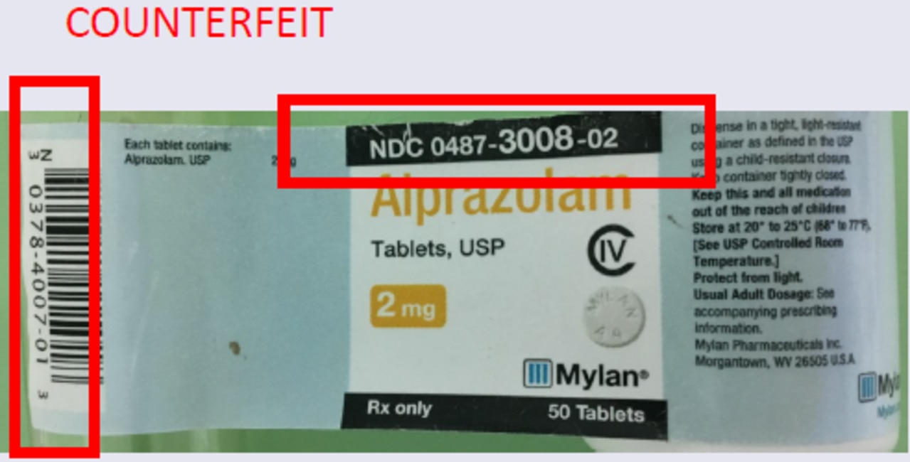 Counterfeit Alprazolam Health warnings about fake antianxiety drugs