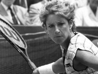 1985. Chris Evert. Australian Open. Tennis. Kooyong. Neg: 851209/469