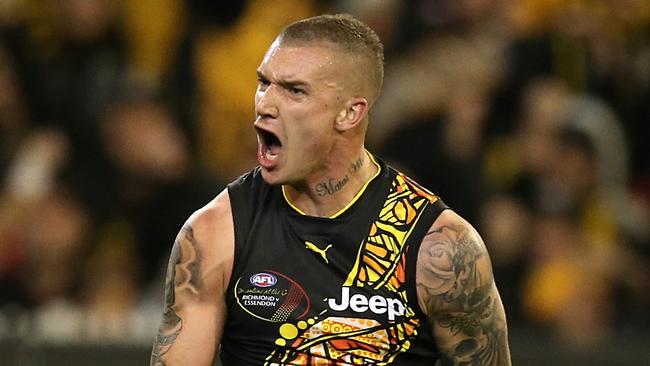 Dustin Martin is set for a bumper pay rise. Picture: Wayne Ludbey