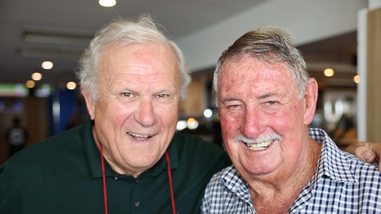 Peter Mitchell and John Barclay at the 39th Annual BMD Northcliffe Sportsmans Luncheon 2024. Picture: Portia Large