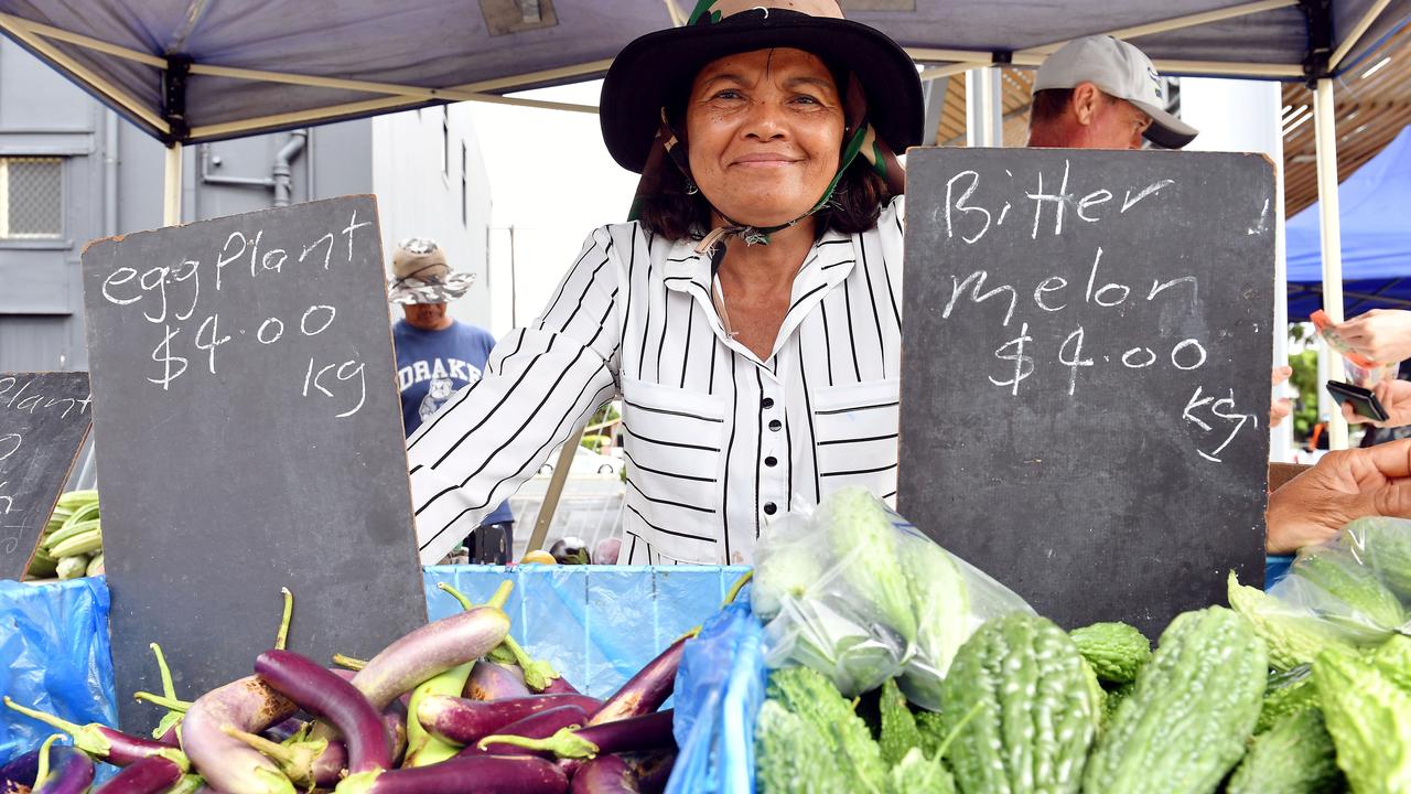 Prance Neil travelled from Bowen to sell produce at the Greater Whitsunday Farmers Market. Picture: Tony Martin