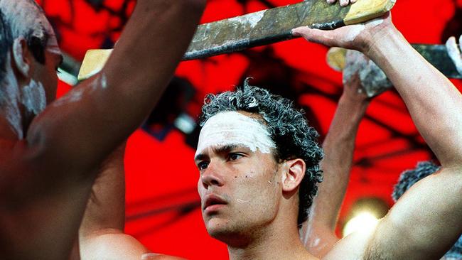 Bangarra Dance Company performing at the 1996 Survival Concert at La Perouse. Picture: Chris Pavlich