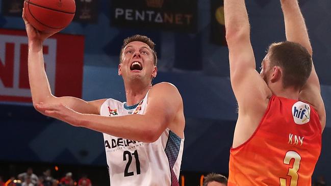 Daniel Johnson had a game-high 29 points and got 17 rebounds. Picture: Paul Kane/Getty Images