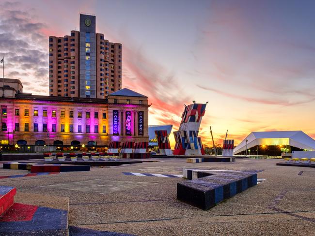 Adelaide lights up during the Festival.