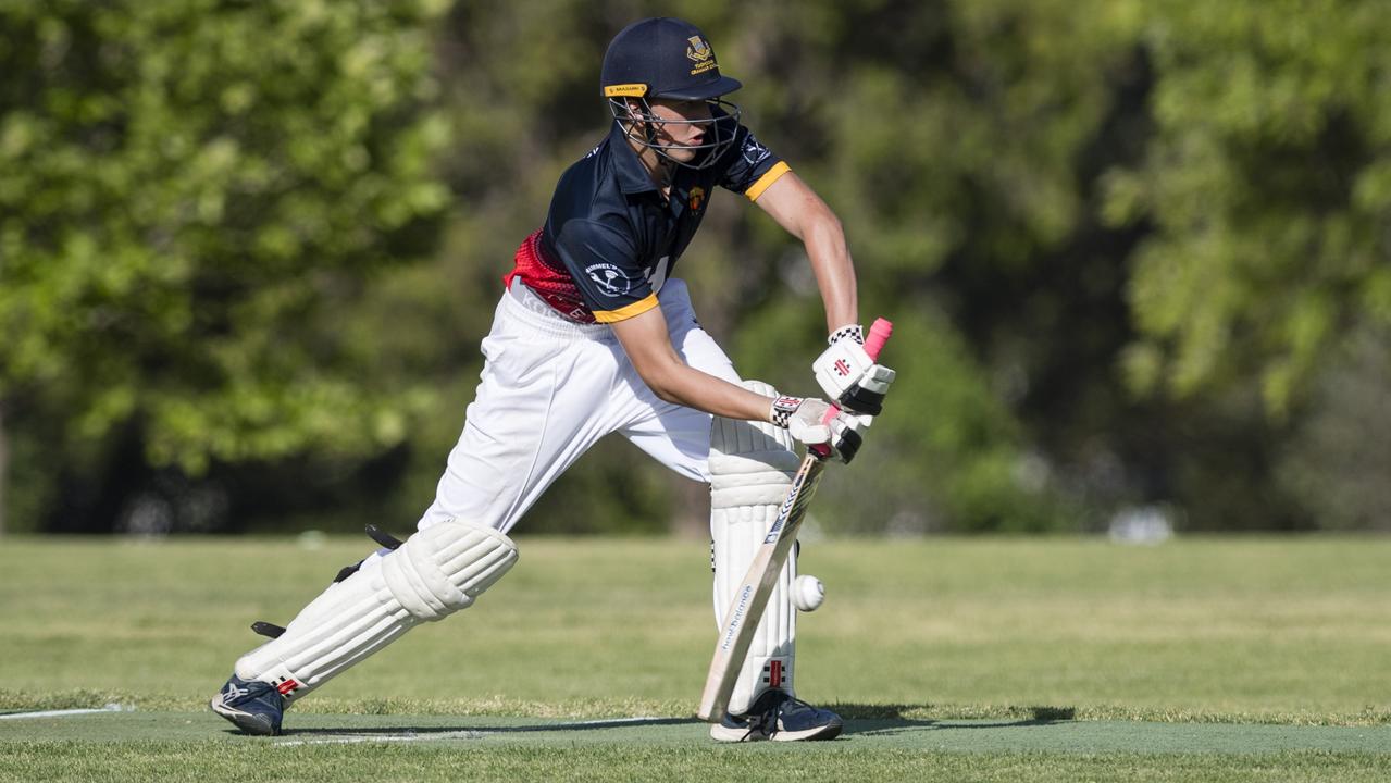 Hugo Cavanagh bats for Metropolitan-Easts against Northern Brothers Diggers Gold. Picture: Kevin Farmer