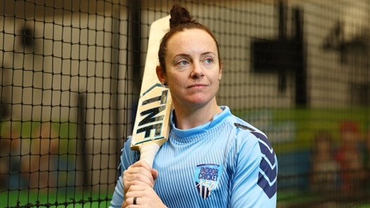 Sarah Coyte has three jobs at the Indoor Cricket national championship at Casey Stadium in Melbourne.