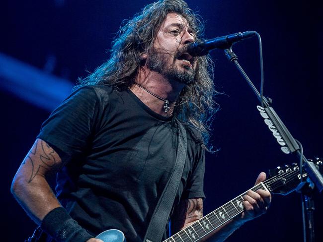 Frontman Dave Grohl in action. Picture: Jake Nowakowski