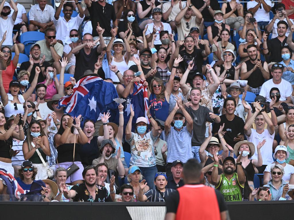 Nick Kyrgios has had Melbourne Park going wild. Picture: Getty Images