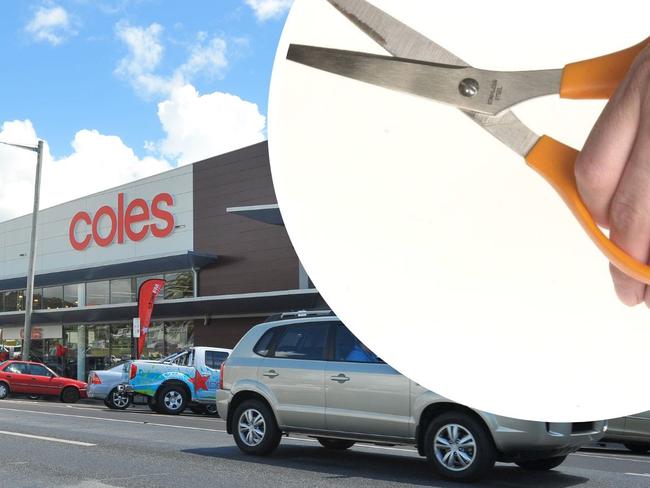 Coles Coffs Harbour scissors canva