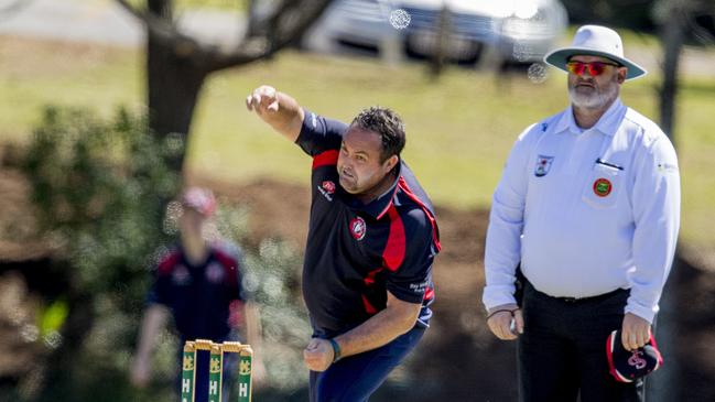 Cricket Gold Coast first grade Twenty20, Surfers Paradise vs Burleigh at Hession Oval, Helensvale, on Saturday. Surfers Paradise's, Wayne Phillips. Picture: Jerad Williams