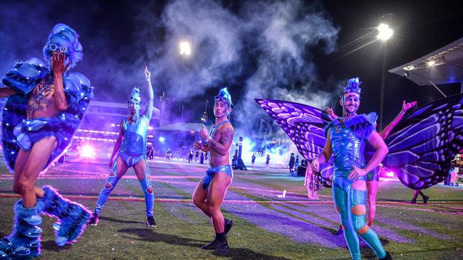 The parade lights up the SCG. Picture: NCA NewsWire/Flavio Brancaleone