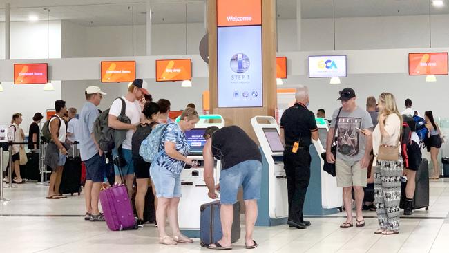 Gold Coast Airport on Tuesday. Picture: Scott Powick