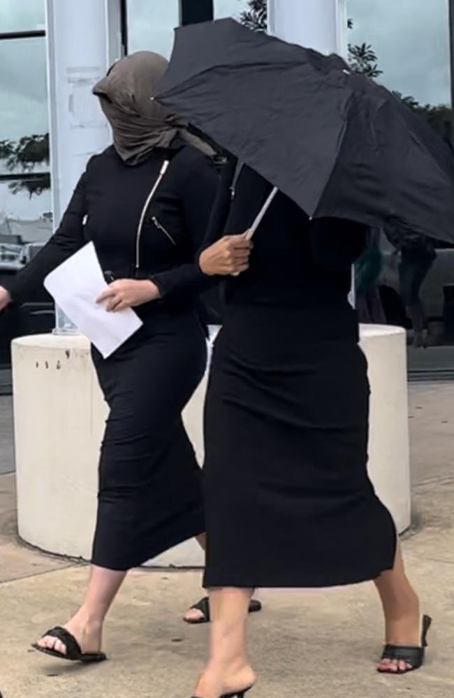 Helen and Sophie Dimitrijevski leaving the Southport Courthouse in October 2023. Picture: Jessica Paul