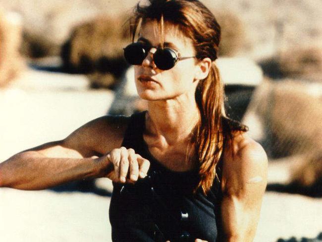 Sarah Connor, arse-kicking action hero.