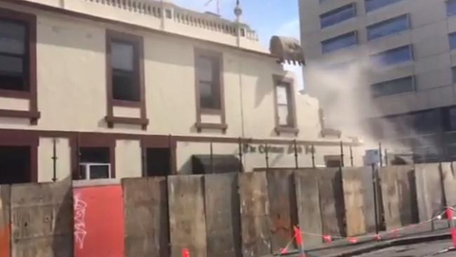 The pub being demolished. Picture: Jeremy Masters / Facebook