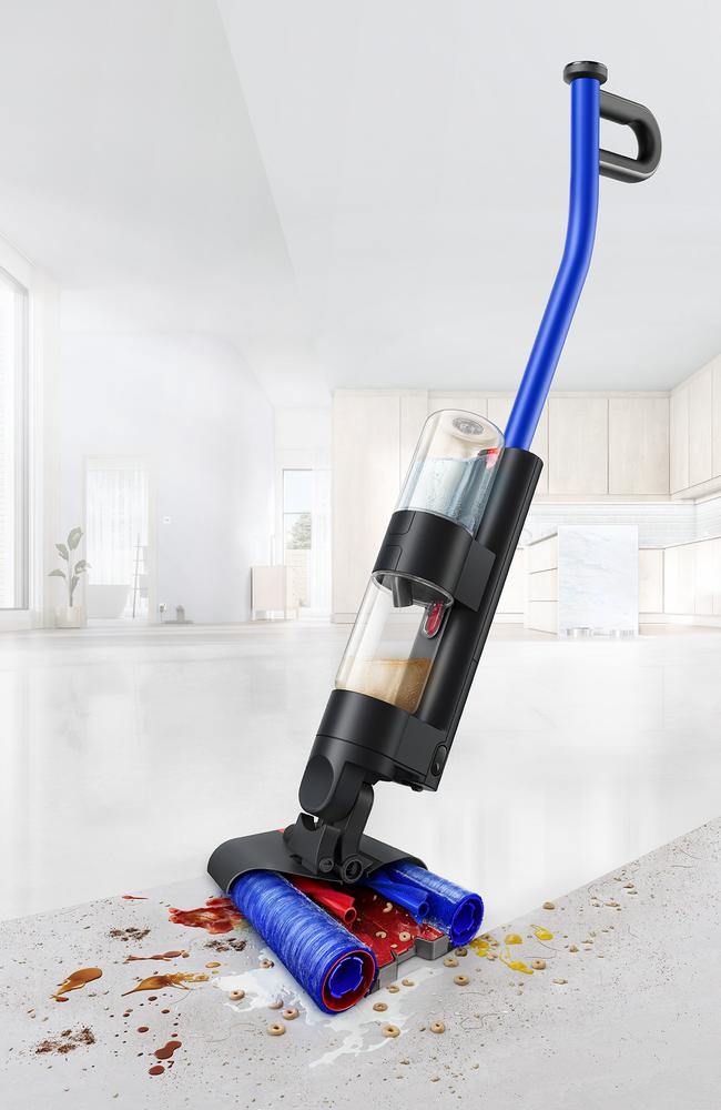 Say hello to the Dyson WashG1, a 2-in one floor cleaner that also removes dry debris from hard floors. Picture: Supplied