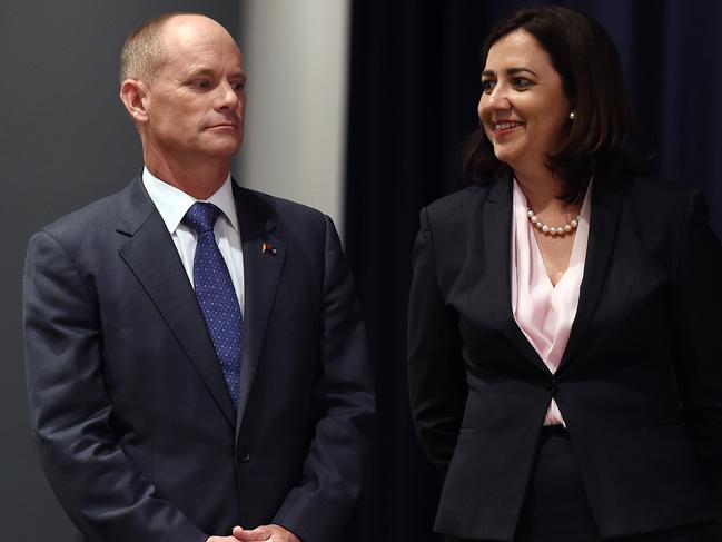 Annastacia Palaszczuk with Campbell Newman