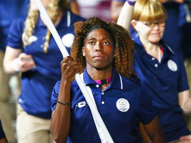 Caster Semenya has also fought her entire career to be allowed to compete as a woman — simply because her body has naturally produced a higher level of testosterone than other women. Picture: Michael Dodge / Getty Images