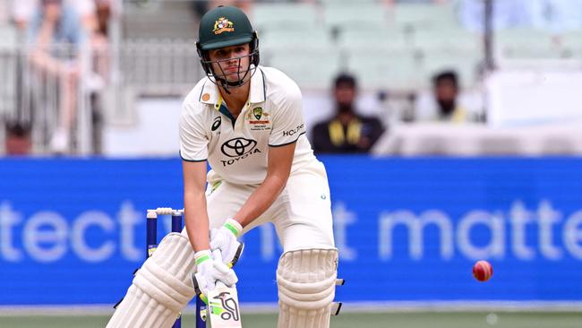 Sam Konstas took Jasprit Bumrah for 32 runs in a two-over burst during his electric 60 on debut in the Boxing Day Test. Picture: William West / AFP