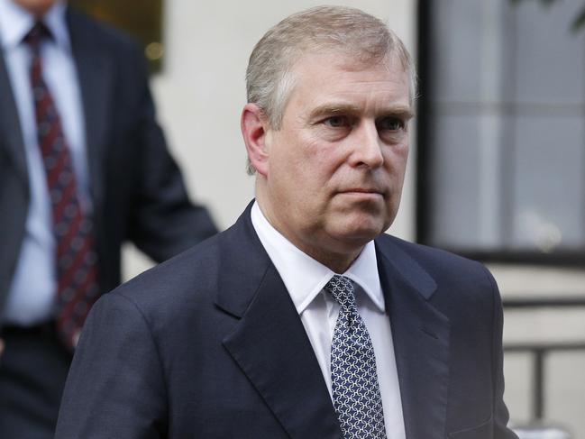 FILE- In this June 6, 2012 file photo, Britain's Prince Andrew leaves King Edward VII hospital in London after visiting his father Prince Philip.  Prince Andrew says in a BBC interview scheduled to be broadcast Saturday, Nov. 16, 2019, that he doesnâ€™t remember a woman who has accused him of sexually exploiting her in encounters arranged by Jeffrey Epstein. Andrew has made similar denials for years but has come under new pressure following Epsteinâ€™s arrest and suicide last summer. (AP Photo/Sang Tan, File)