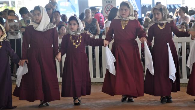 Several dance performances featured at the 2023 Greek GleNTi on the Darwin Esplanade. June 10, 2023. Picture: Sierra Haigh