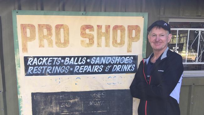 Jim Joyce at the old pro shop on his property.