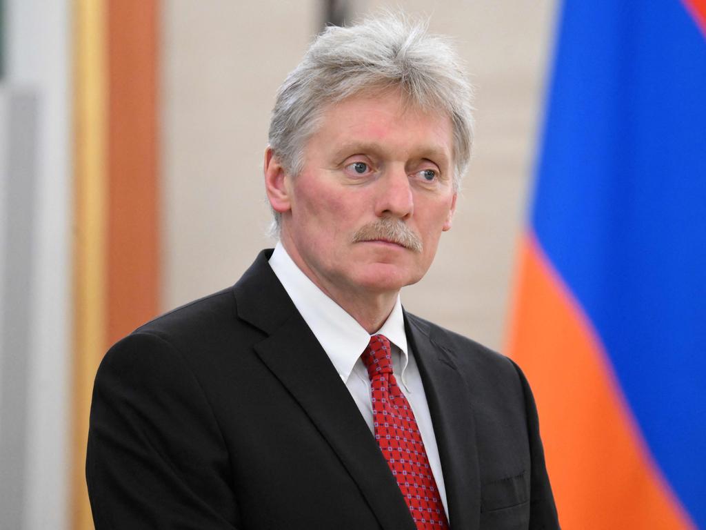 Kremlin spokesman Dmitry Peskov predicted Western countries will grow tired of supporting Ukraine. Picture: AFP