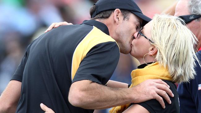 Juli, pictured at the 2011 Presidents Cup, went everywhere with Geoff for the first 10 years of his career.