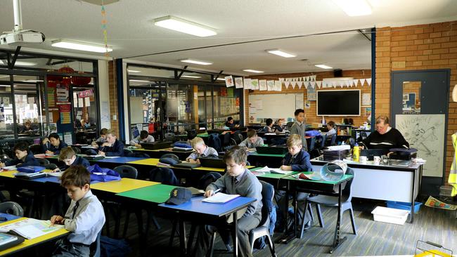 Social distancing the new norm in classrooms now students back at school. Picture: Tracy Bradley