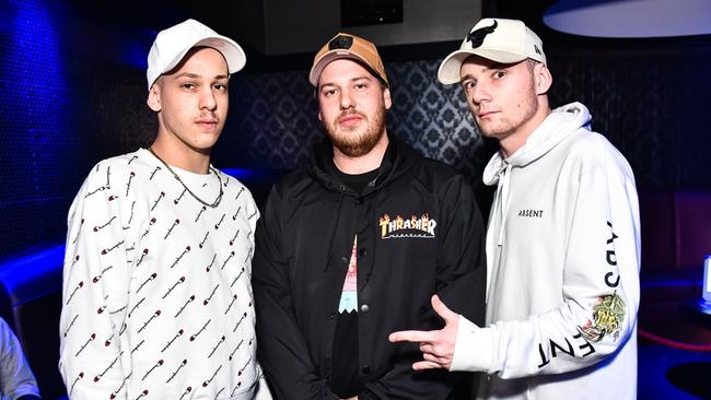 Brayden Luke Thomas, Jordin Cox and Josh McCarthy at Shooters.