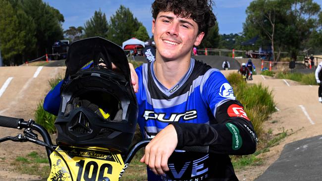 BMX racer Cameron Gatt won the 2023 Young Athlete of the Year Award. Picture: Josie Hayden