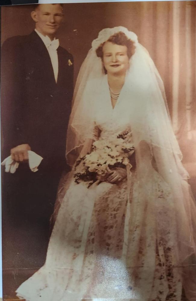 Raymond and Mary Wilson on their wedding day. Photo: Contributed