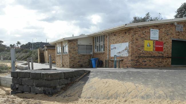 Bayside councillors are “embarrassed” by the old, “asbestos” riddled Brighton Life Saving Club facility. Picture: Chris Eastman.