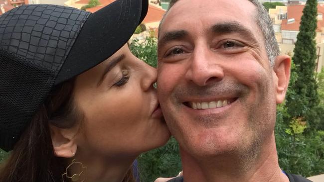 Tracey and Patrick shared this loved-up photo from their holiday.