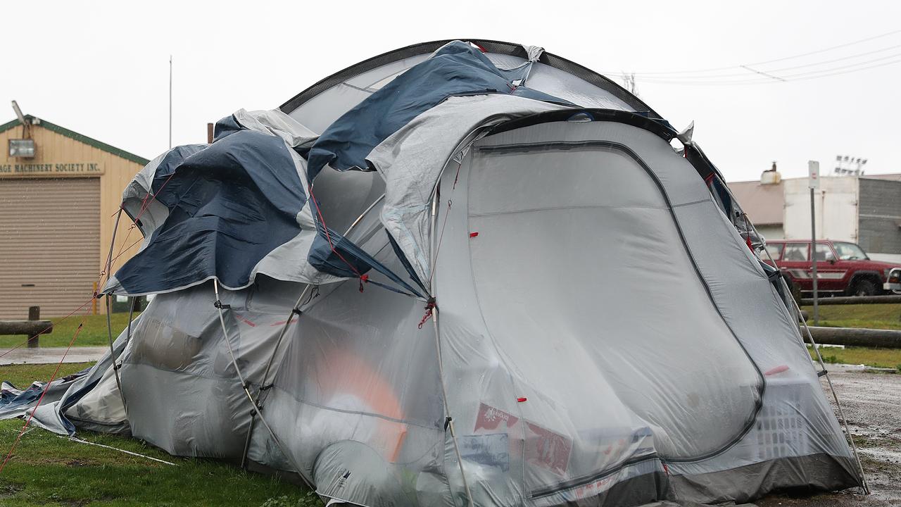 Some families are now living in tents. Pictture: Sam Rosewarne