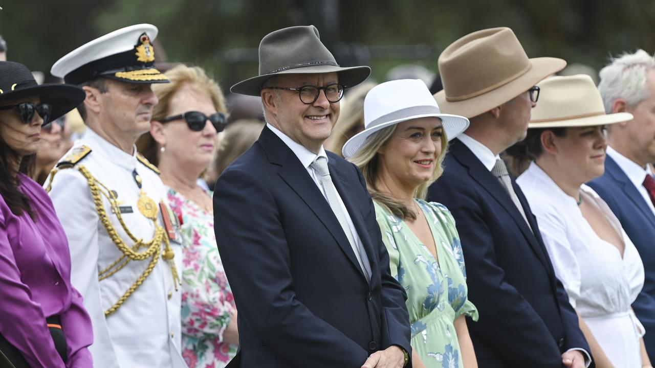 Anthony Albanese said Australians should pause and reflect on what the country has achieved. Picture: NCA NewsWire / Martin Ollman