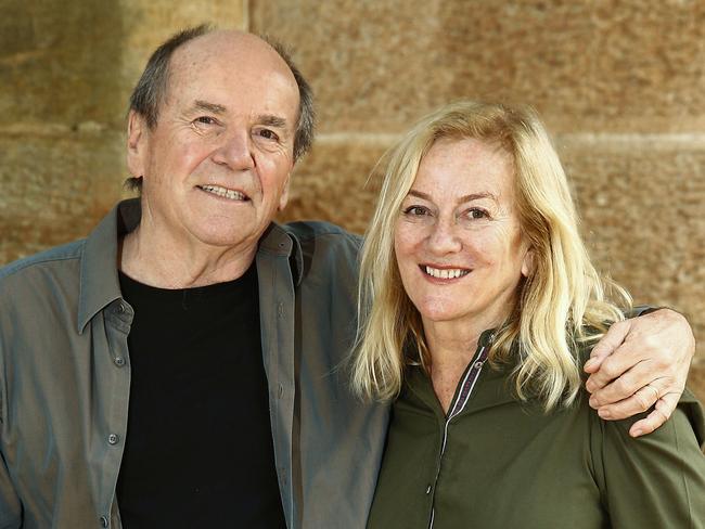 Glenn Shorrock with his wife Jo. Picture: John Appleyard