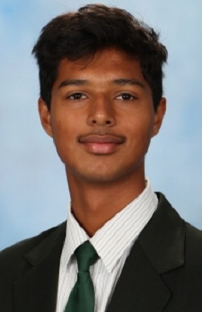 Maroochydore State High School Captain Chaitanya Devane.