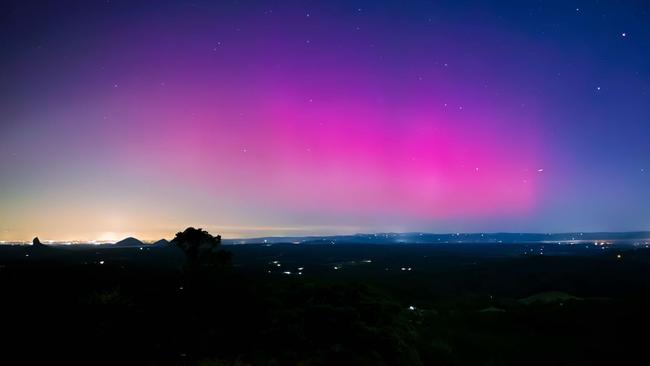 Aurora Australis captured on the Sunshine Coast. Photo: contributed.