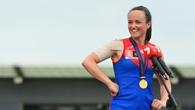 AFLW legend Daisy Pearce will be apart of Geelong’s senior men’s coaching staff when her playing career is finished. (Photo by Albert Perez/AFL Photos/Getty Images)