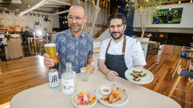 Manager, Dennis Ferreira and chef Adrian Corigliano at The Mighty. Picture: Jay Town