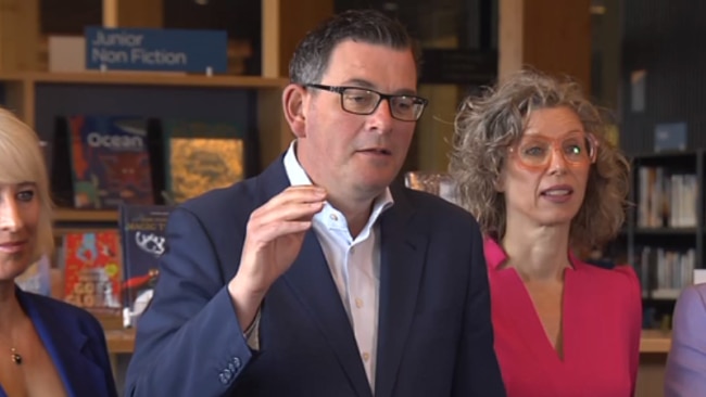 Daniel Andrews made a $23million election promise on Saturday to make period products more accessible for women.