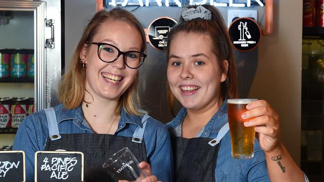 The Coach’s Georgia Speelmeyer and Bec Brown are excited for the pub’s official reopening in Ringwood on Saturday. Picture: Josie Hayden