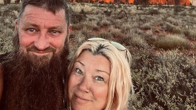 Pappy and Annie recently travelled to Uluru. Picture: Facebook