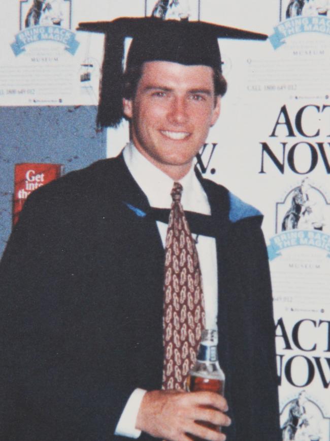 A young Stefanovic at his graduation from Queensland University.