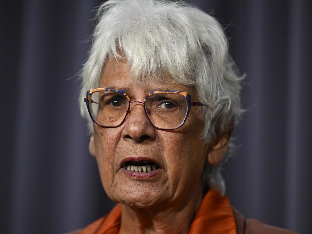 CANBERRA, AUSTRALIA  - NewsWire Photos - February 10, 2025: Lead Convenor of the Coalition of Peaks,ÃÂ Pat Turner, CEO of the Aboriginal Drug and Alcohol Council, Scott Wilson and Minister for Indigenous Australians, Malarndirri McCarthy hold a press conference at Parliament House in Canberra. NewsWire / Martin Ollman