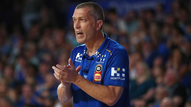 Bullets coach Andrej Lemanis on Saturday night. Picture: Getty Images