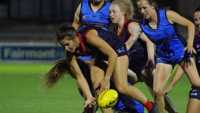 Norwood midfielder Najwa Allen in action. Picture: John Emery